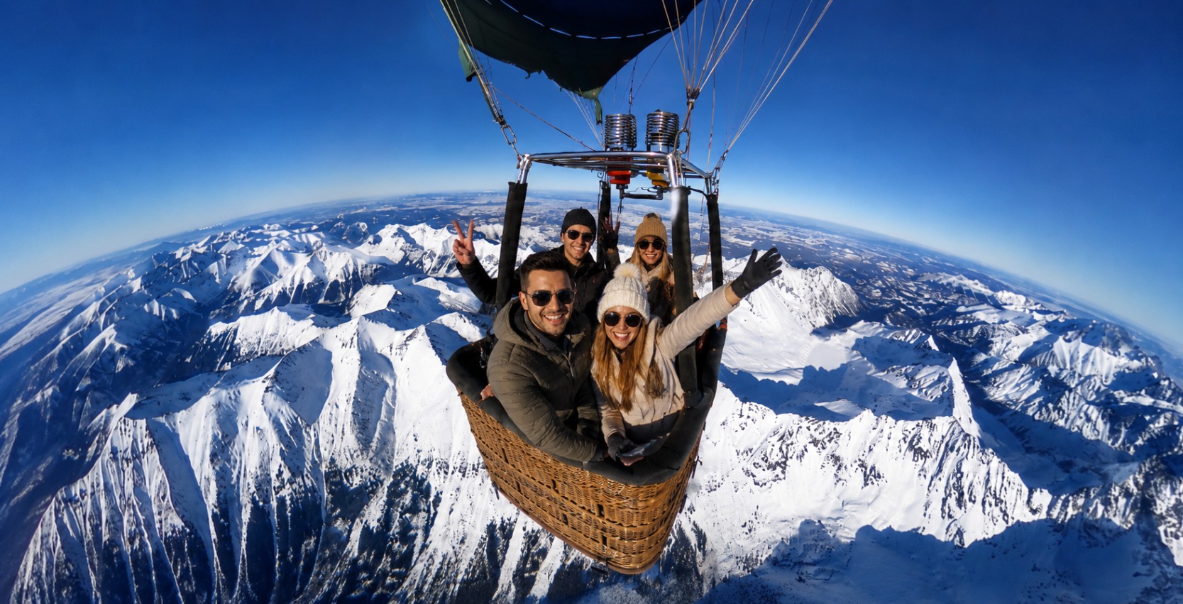 Ballonfahrt über die Tatra